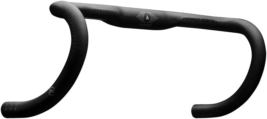 Profile Design DRV/AEROa Road Drop Handlebar - 40cm 120mm Drop 136mm Reach 31.8mm BLK