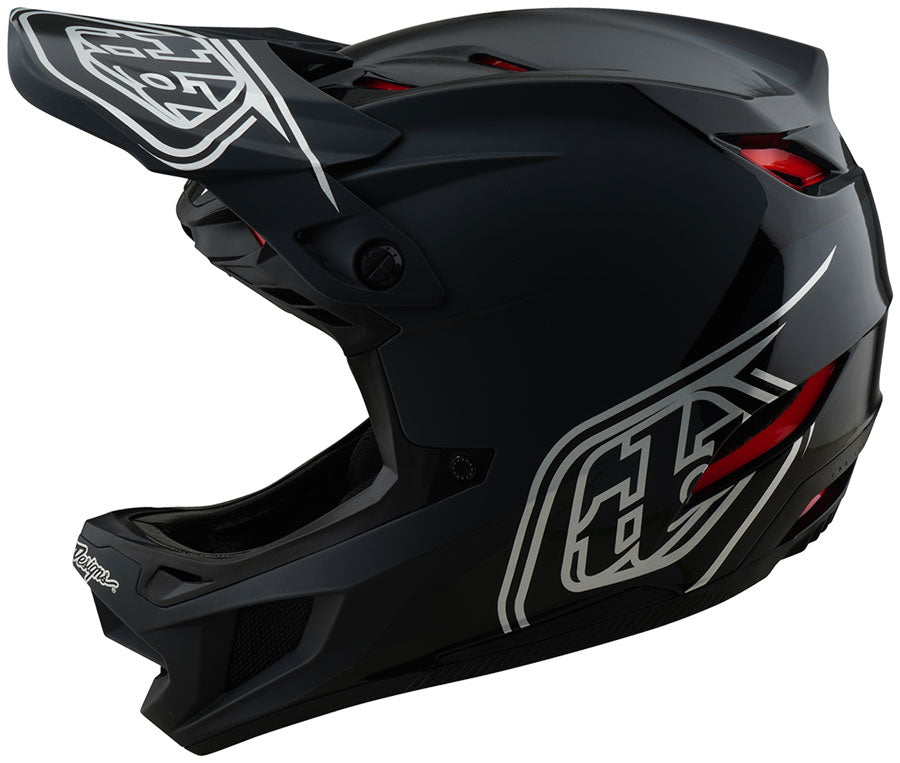Troy Lee Designs D4 Polyacrylite Helmet – Shadow Black Medium
