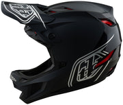 Troy Lee Designs D4 Polyacrylite Helmet – Shadow Black X-Large