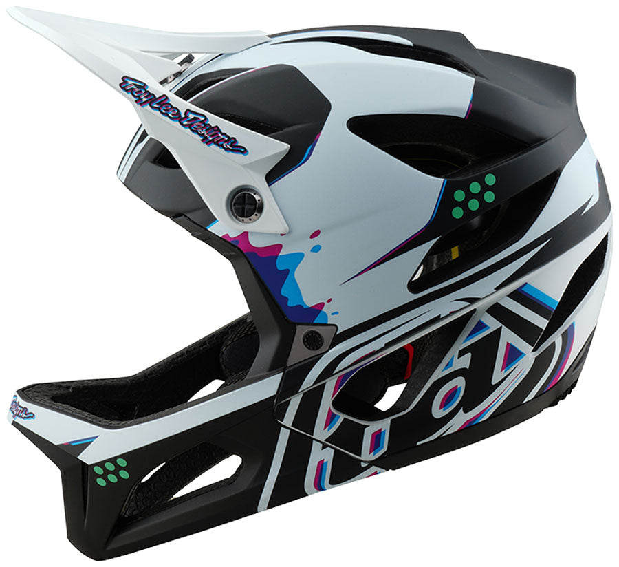 Troy Lee Designs Stage Helmet – Trooper White X-Large/2X-Large