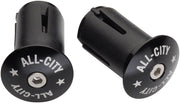 All-City Locking Handlebar End Plugs Black