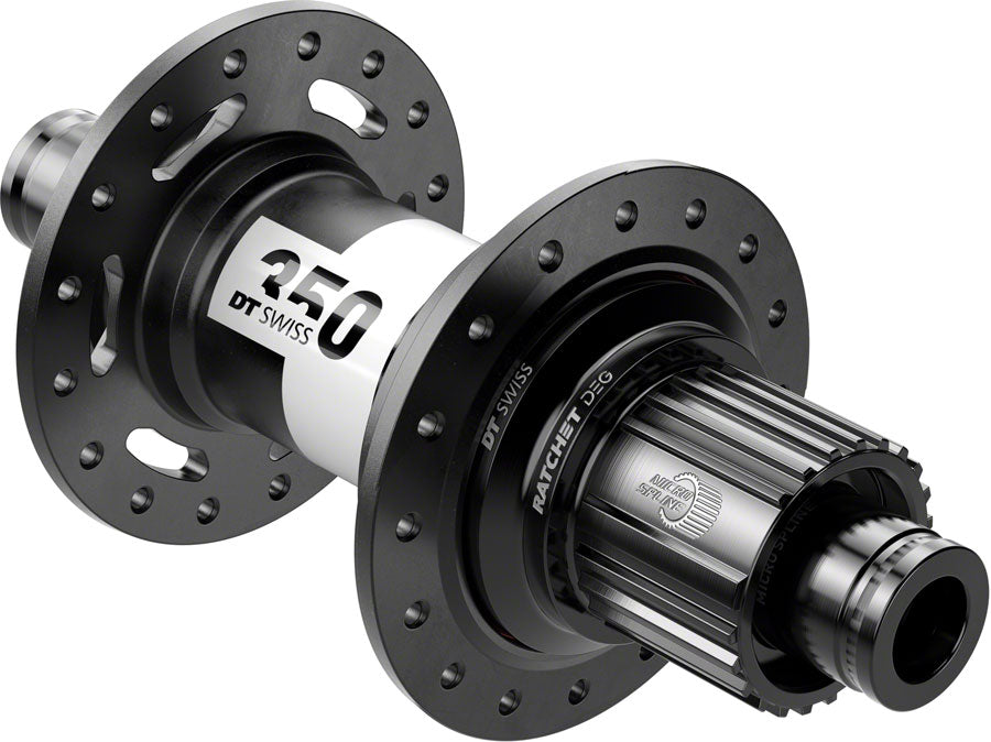 DT Swiss 350 DEG Rear Hub - 12 x 148mm Center-Lock Micro Spline BLK 28H 72pt