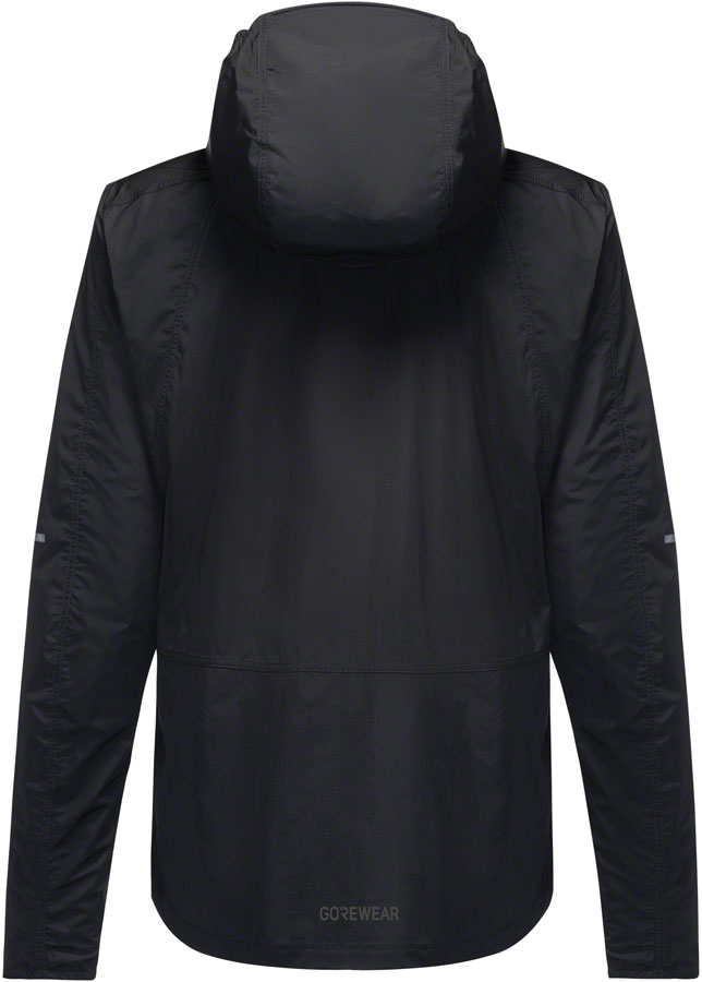 Gorewear Fernflow Hooded Windbreaker - Black Womens Small