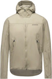 Gorewear Fernflow Hooded Windbreaker - Beige Men's Medium