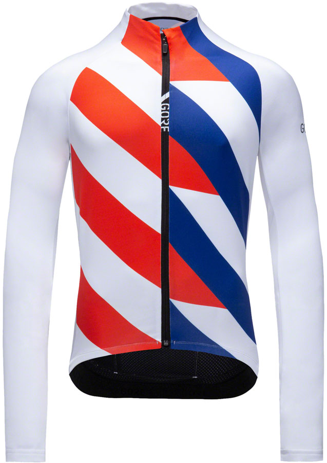 Gorewear C5 Thermo Jersey - White/Fireball Mens Large