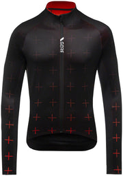 Gorewear C5 Thermo Jersey - Black/Fireball Mens Small