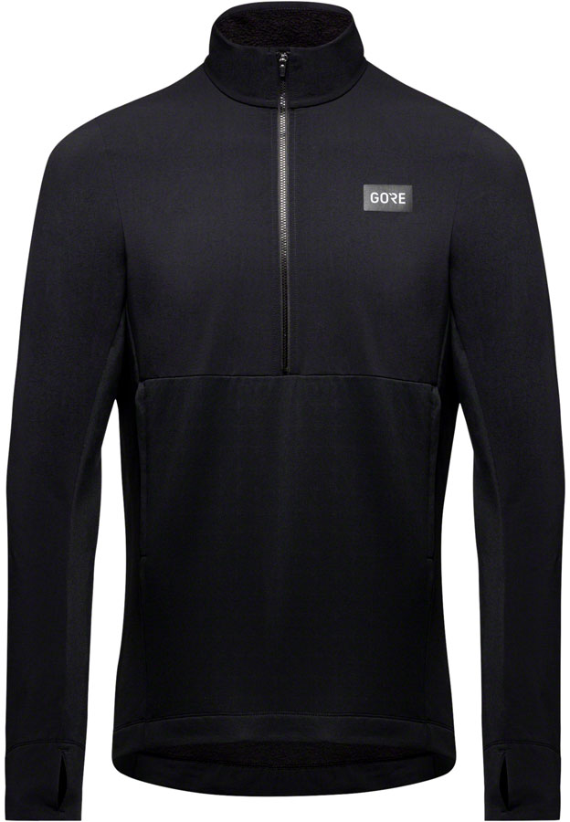 Gorewear Trail KPR Hybrid 1/2-Zip Jersey - Black Mens Large