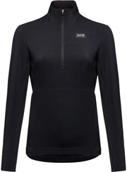 GORE Trail KPR Hybrid 1/2-Zip Jersey - Black Womens Small