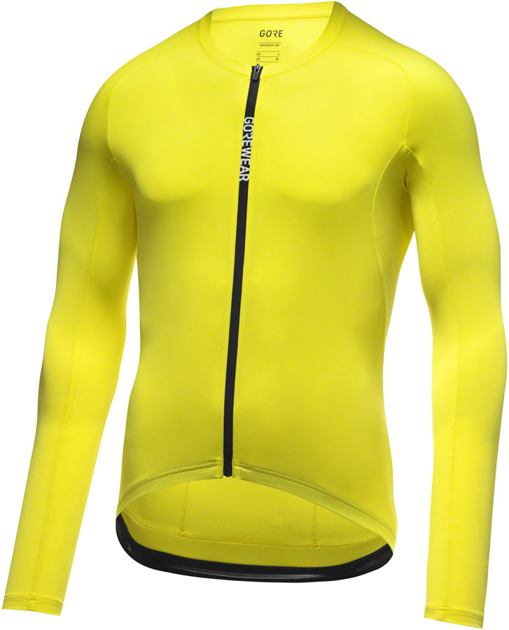 Gorewear Spinshift Long Sleeve Jersey - Neon Yellow Mens Small