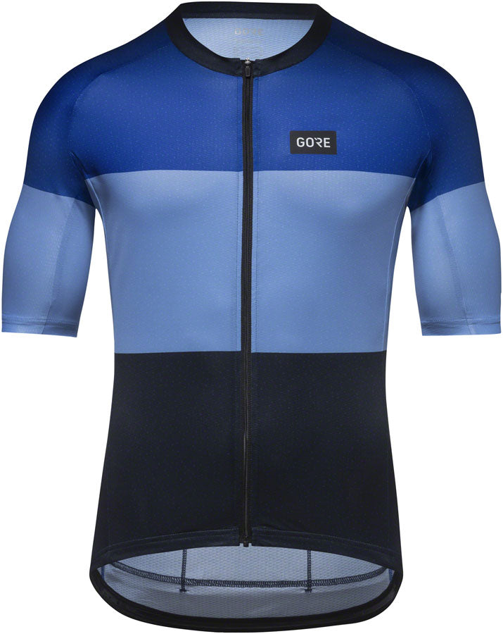 Gorewear Spirit Stripes Jersey - Ultramarine Blue/Scrub Bluee Mens Large