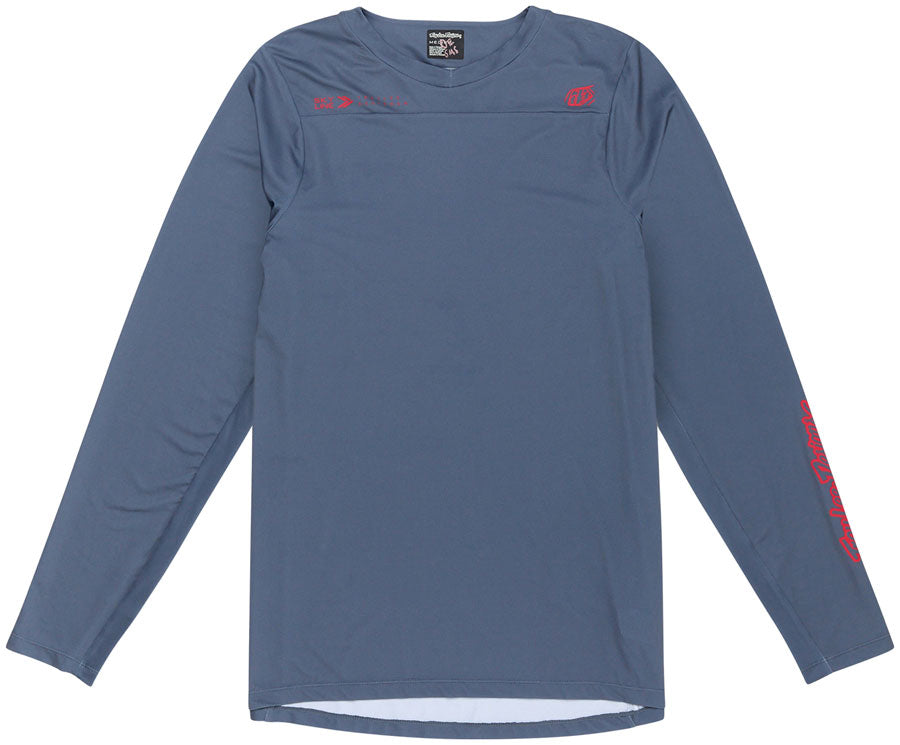 Troy Lee Designs Skyline Long Sleeve Jersey – Mono Steel Blue Large