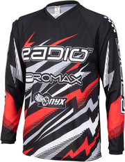 Radio Lightning BMX Race Jersey - Red Long Sleeve Mens X-Small