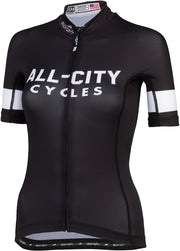 All-City Classic 4.0 Womens Jersey - Black White Large