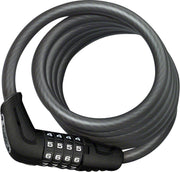 ABUS Numero 5510C  Cable Lock -Combination 180cmx10mm With SCMU Seatpost Mount BLK