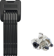 Abus Bordo 6405/85 Folding Lock: Black Plus Battery Frame 85cm