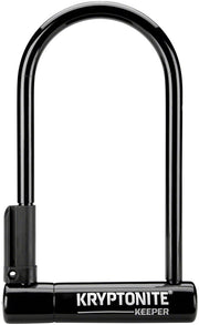 Kryptonite Keeper U-Lock - 4 x 8" Keyed Black Includes bracket