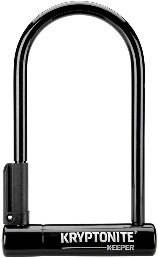 Kryptonite Keeper U-Lock - 4 x 8" Keyed Black Includes bracket