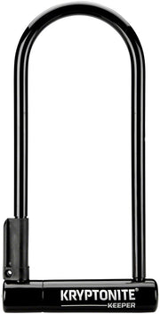 Kryptonite Keeper U-Lock - 4 x 10" Keyed Black Includes bracket