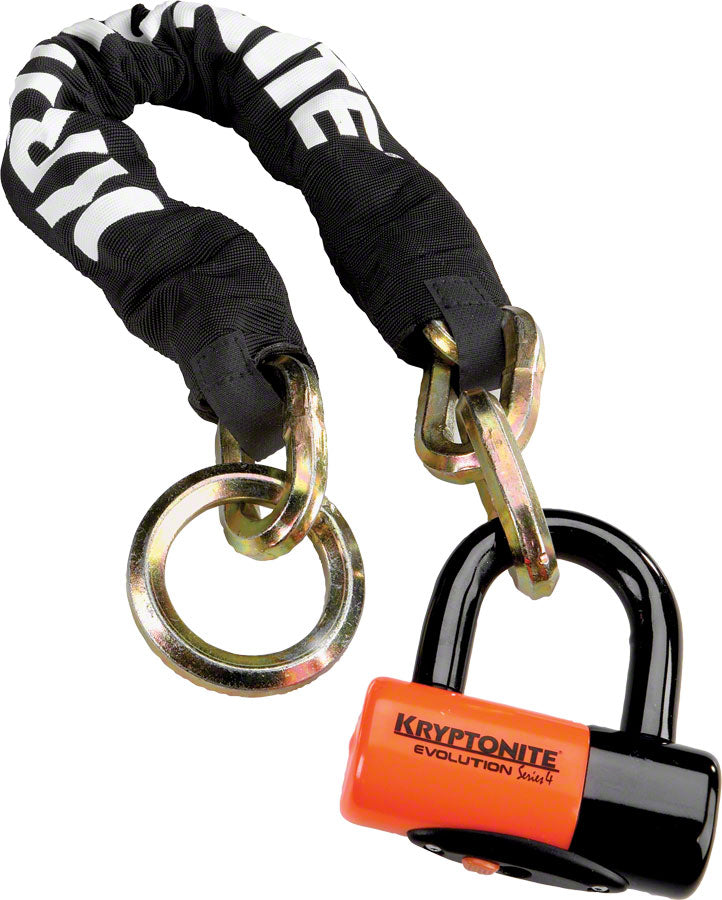 Kryptonite New York Cinch Ring Chain 1275 Evolution Disc Lock 2.5' 70cm