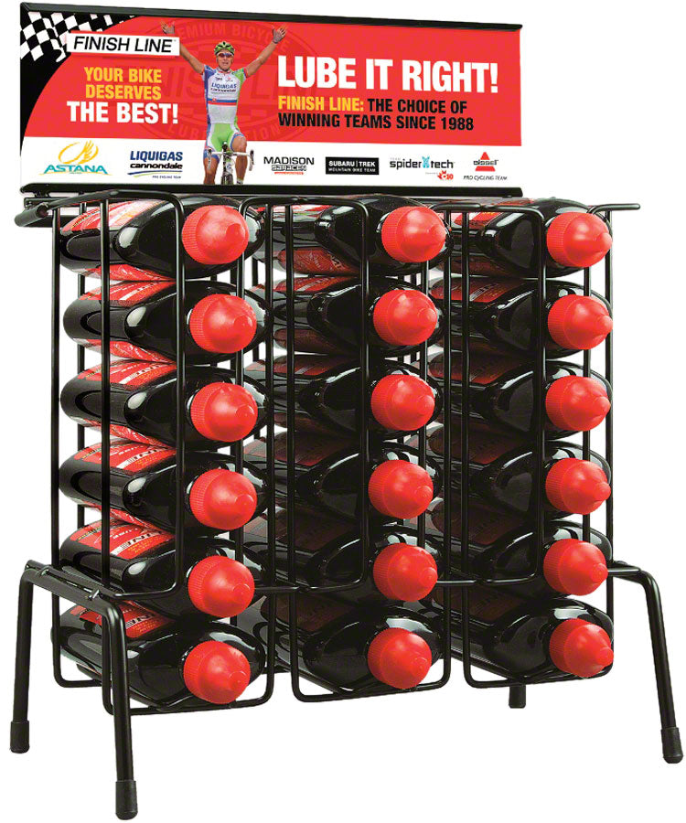 Finish Line Gravity Display with DRY Chain Lubricant 4oz Drip