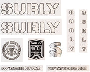 Surly Overspray Decal Set - White