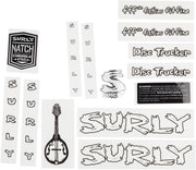 Surly Disc Trucker Decal Set - White