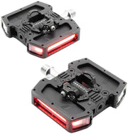 Redshift Sports Arclight Pro Clipless Pedals - Aluminum 9/16" Black w/Lights