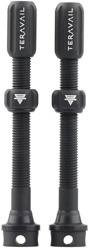 Teravail Alloy Tubeless Valves - Pair 60mm Matte Black