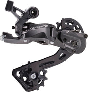 microSHIFT Acolyte SpringLock Rear Derailleur - 8 Speed Medium Cage BLK SpringLock Chain Retention