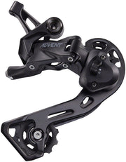 microSHIFT ADVENT Rear Derailleur - 9 Speed Medium Cage Black With Clutch