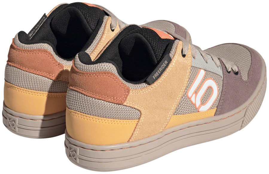 Five Ten Freerider Flat Shoes - Womens Wonder Taupe/Ftwr White/Acid Orange 9