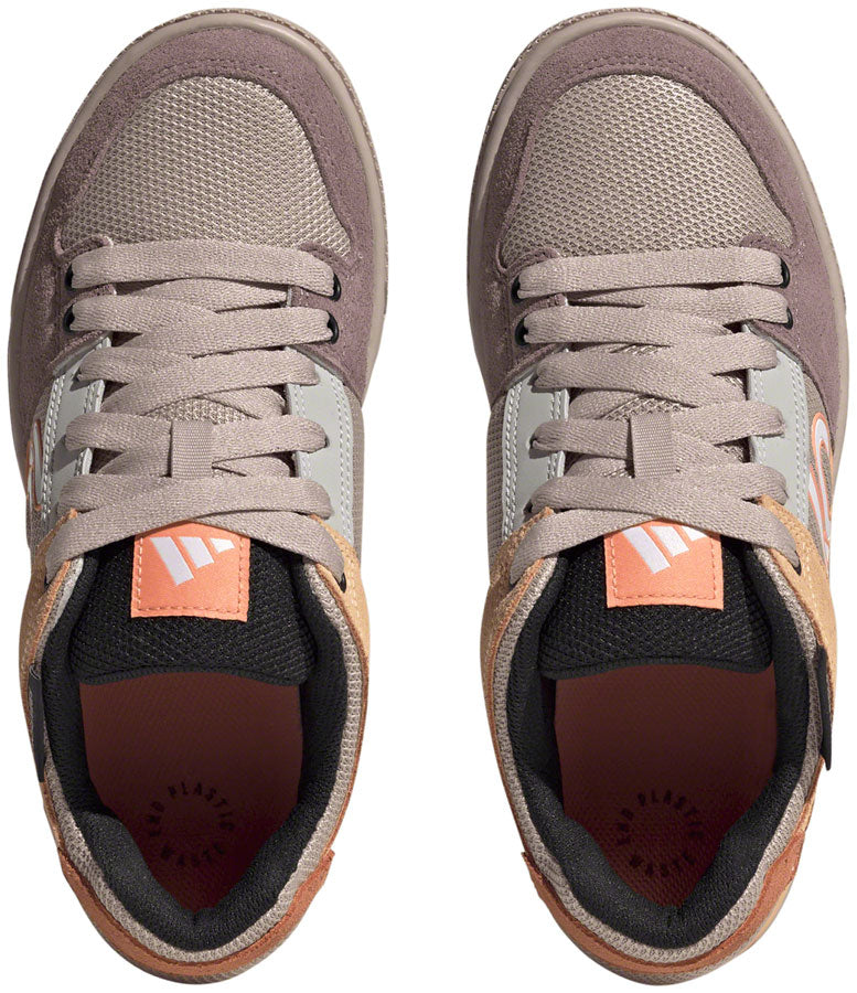 Five Ten Freerider Flat Shoes - Womens Wonder Taupe/Ftwr White/Acid Orange 7
