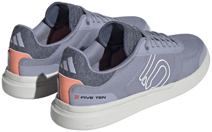Five Ten Sleuth Deluxe Canvas Flat Shoes - Womens Silver Violet/Ftwr White/Coral 9.5