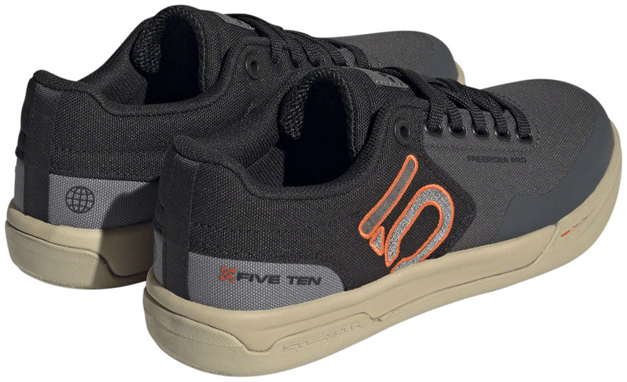 Five Ten Freerider Pro Canvas Flat Shoes - Womens Gray Six/Gray Four/Impact Orange 10