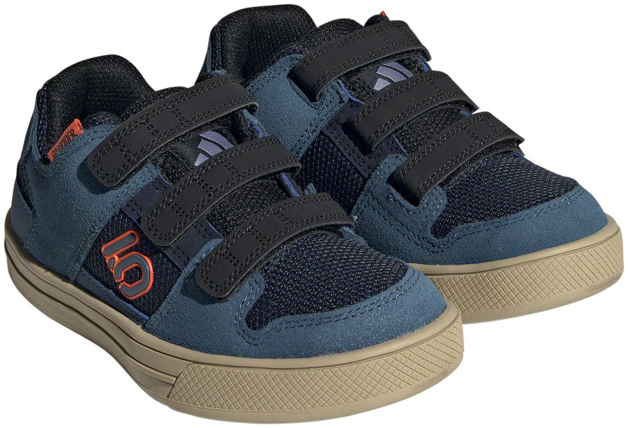 Five Ten Freerider Kids VCS Flat Shoes - Youth Legend Ink/Wonder Steel/Impact Orange 12.5K