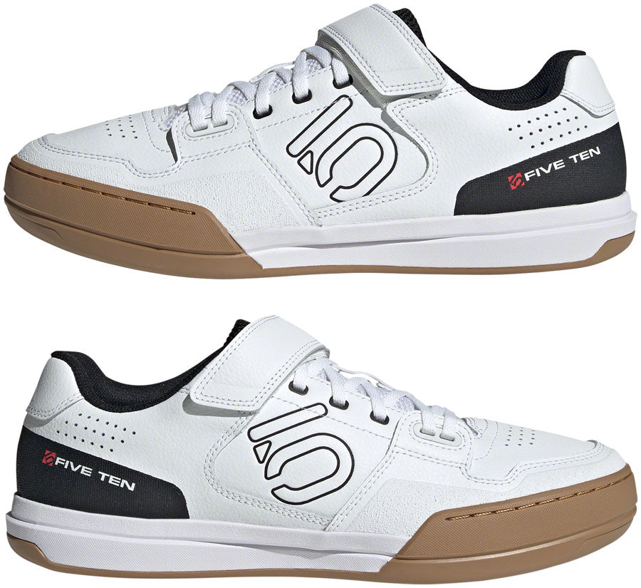 Five Ten Hellcat Mountain Clipless Shoes - Mens FTWR White/Core BLK/Red 13