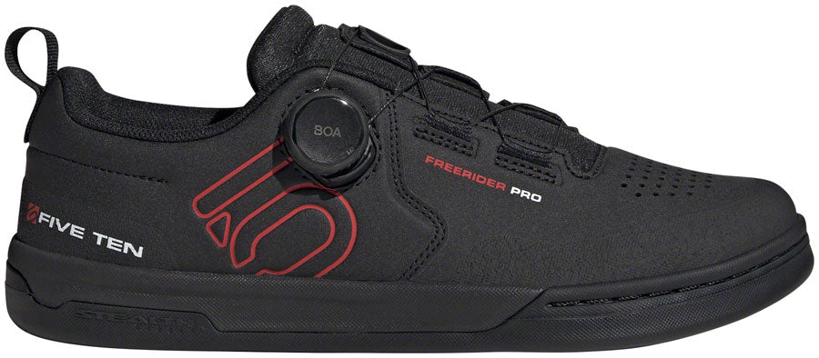 Five Ten Freerider Pro BOA Flat Shoes - Mens Core Black/Red/FTWR White 9