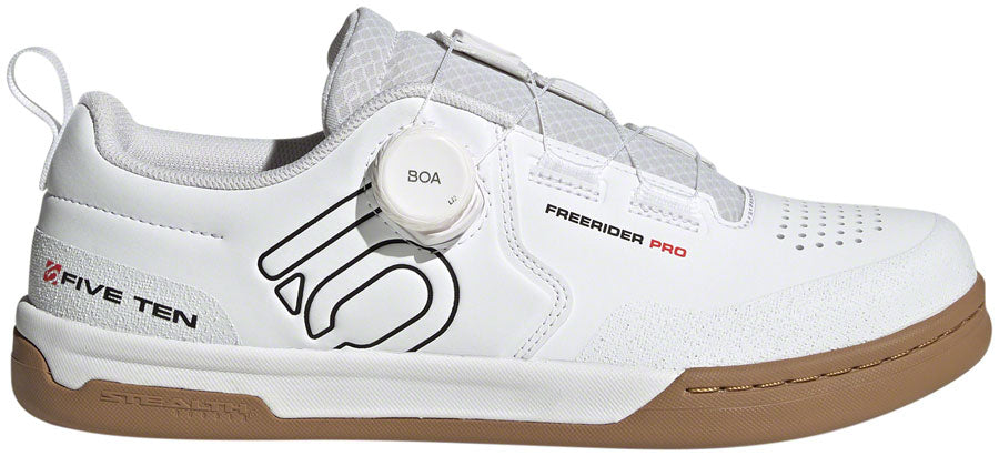 Five Ten Freerider Pro BOA Flat Shoes - Mens FTWR White/Core Black/Red 8.5