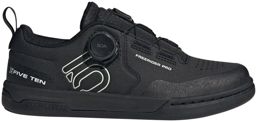 Five Ten Freerider Pro BOA Flat Shoes - Womens  Core BLK/Linen Green/FTWR White 10.5