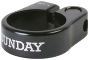 Sunday Slim Seatpost Clamp - 1-1/8" Bolt-On Black