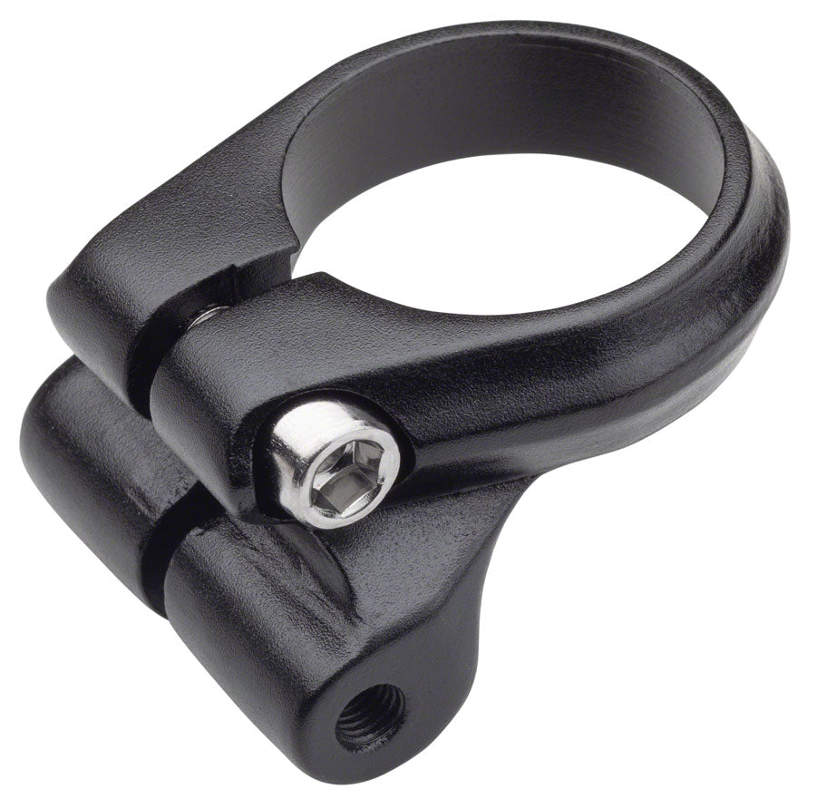 Problem Solvers Seatpost Clamp - 31.8mm Bolt-On Black w/ Rack Mounts