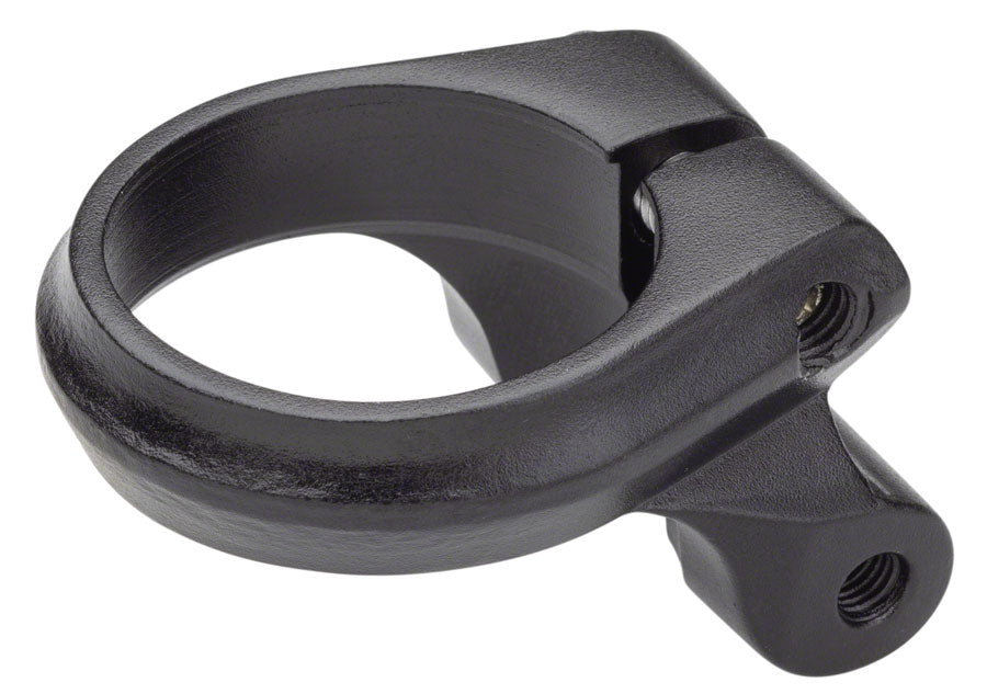 Problem Solvers Seatpost Clamp - 34.9mm Bolt-On Black w/ Rack Mounts