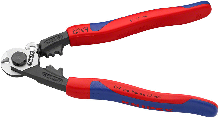 Knipex Wire Rope Shears - Burnished Forged Steel 7 1/2"
