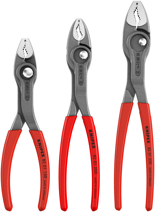 Knipex 3 Pc TwinGrip Pliers Set Plastic Dipped 6"/8"/10")