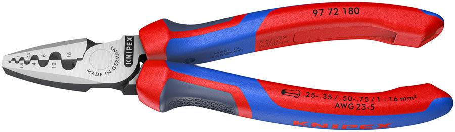 Knipex 7 1/4" Crimping Pliers for Wire Ferrules