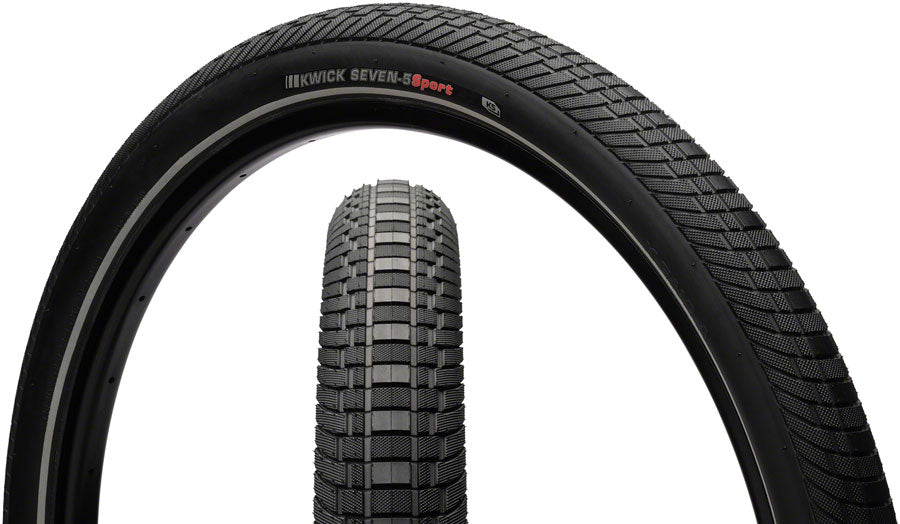 Kenda Kwick Seven.5 Tire - 27.5 x 2.4 Clincher Wire BLK/Reflective 60tpi KS