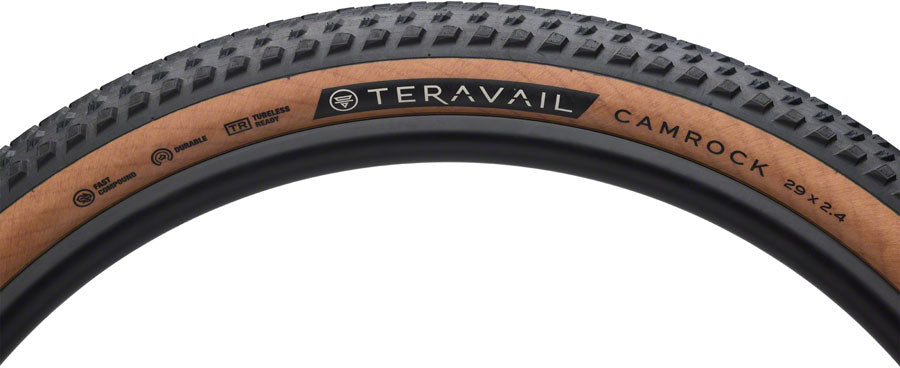 Teravail Camrock Tire - 29 x 2.4 Tubeless Folding Tan Durable Fast Compound