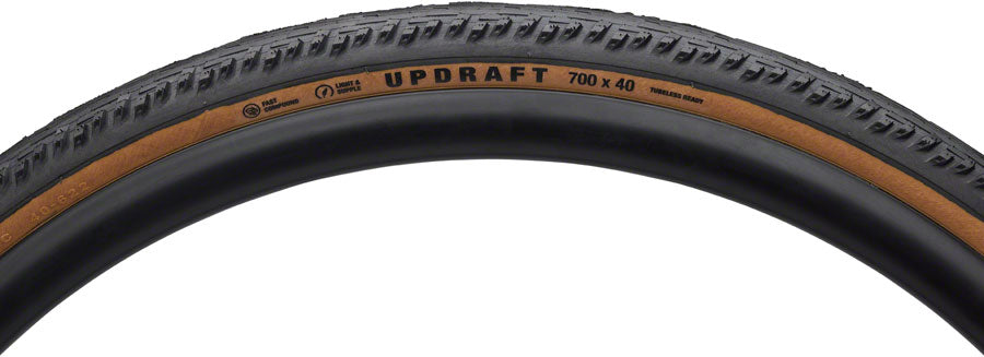 Teravail Updraft Tire - 700 x 35 Tubeless Folding Tan Durable Fast Compound