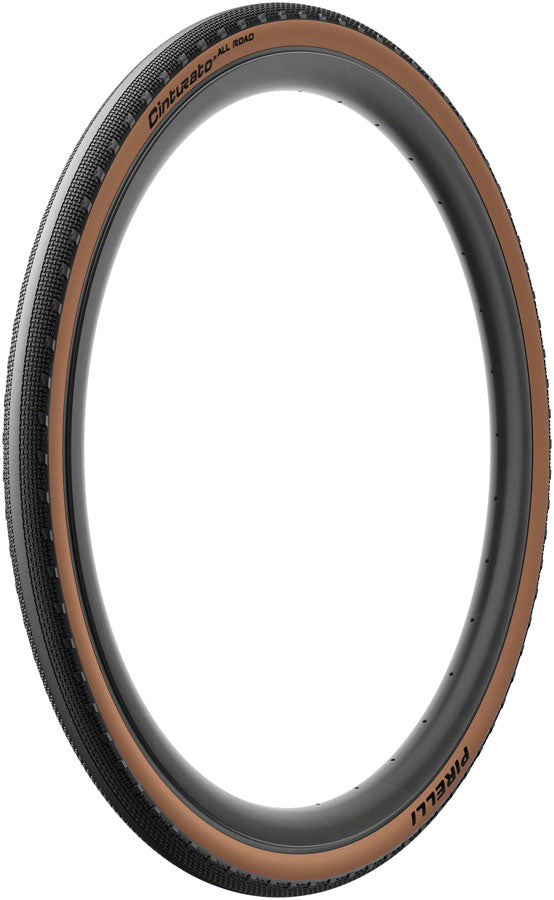 Pirelli Cinturato All Road Tire - 700 x 40 Tubeless Folding Classic Tan TechWALL+ Pro Gravel