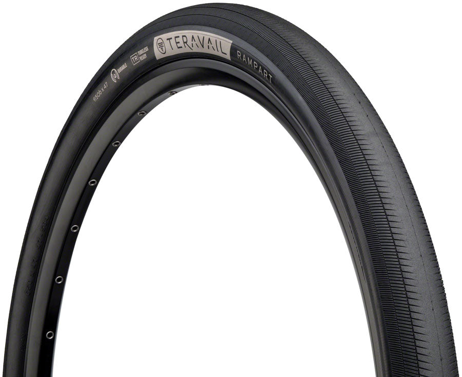 Teravail Rampart Tire - 650b x 47 Tubeless Folding Black Durable